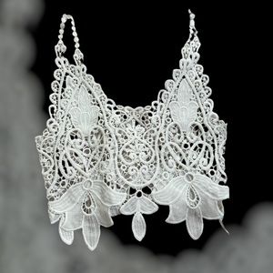 🤍Host-Pick🤍White see-through floral top